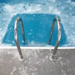 eau piscine gelée
